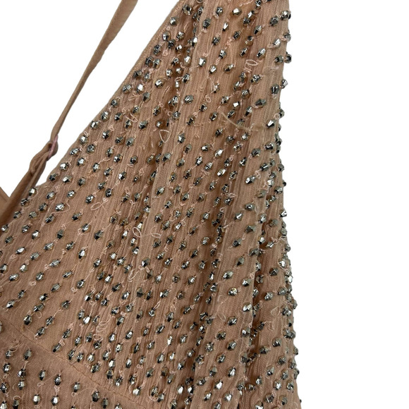 Free People Like a Diamond Mini Dress in Peach Size 2 - Picture 5 of 8